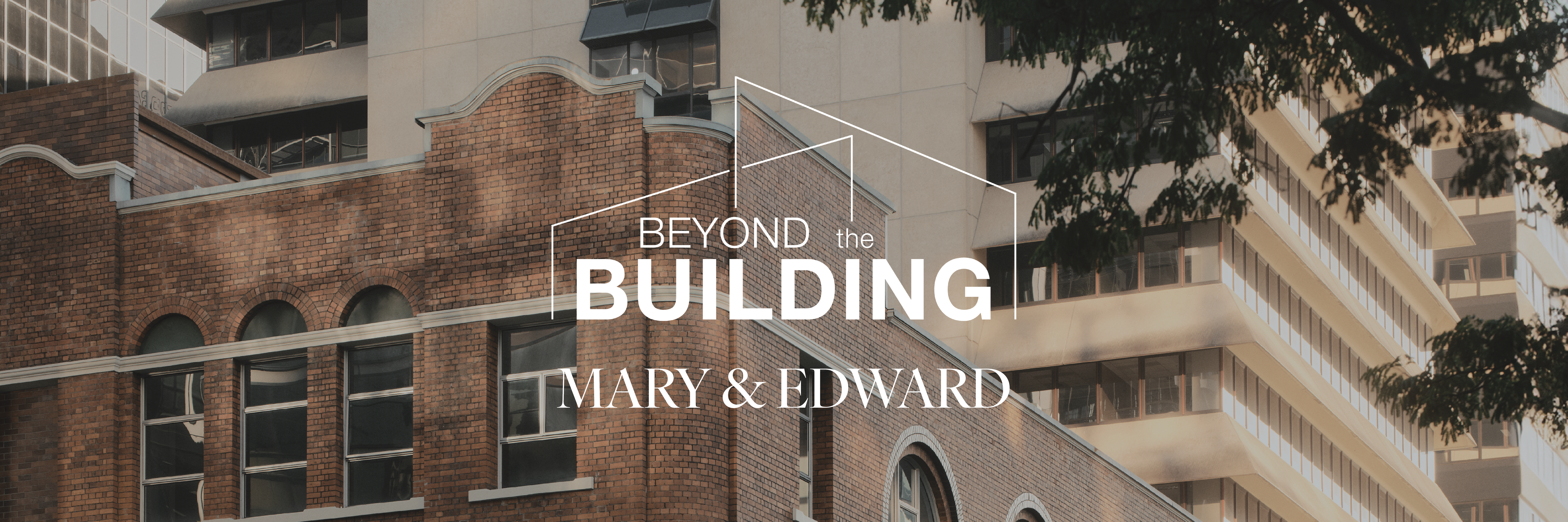 A collage of 93 Edward Street showing its historic architecture and location on the corner of Mary and Edward Streets in Brisbane.