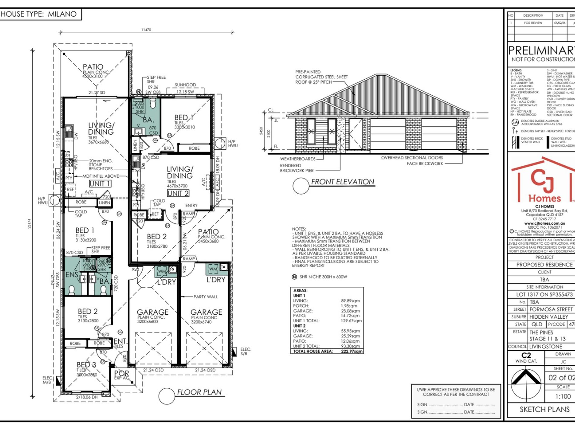 Milano Design by CJ Homes Floor Plan